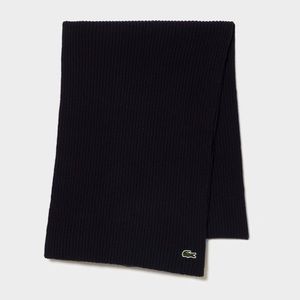 Unisex Lacoste Ribbed 100% wool scarf - new without tags
